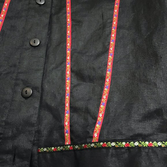 Brett Harrison Vintage Oversized Linen Button Up - Picture 10 of 14